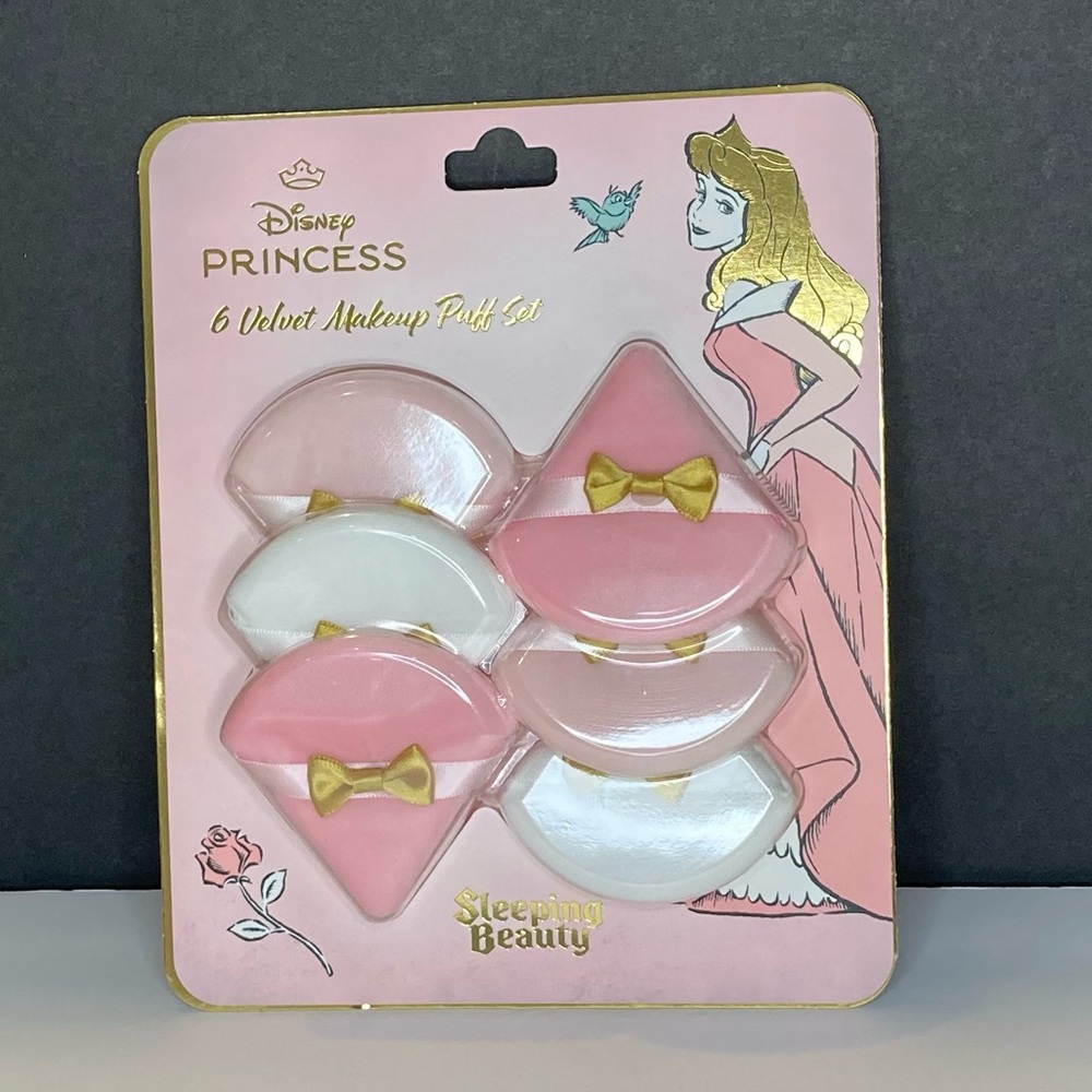 Disney Sleeping Beauty Velvet Makeup Puff Set